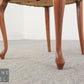 Antik Stil Stuhl Chippendale Esszimmerstuhl Samt Grün Massivholz Rokoko Vintage