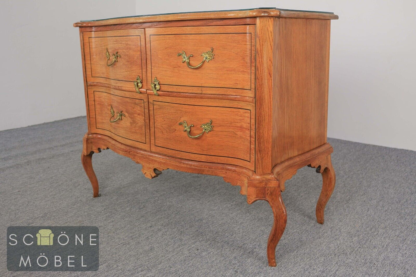 Französisch Regence Serpentinen- kommode Sideboard Anrichte Antik Barock Stil