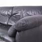 Designer Ledersofa Schwarz Zweisitzer Lounge Sofa im De-Sede Stil