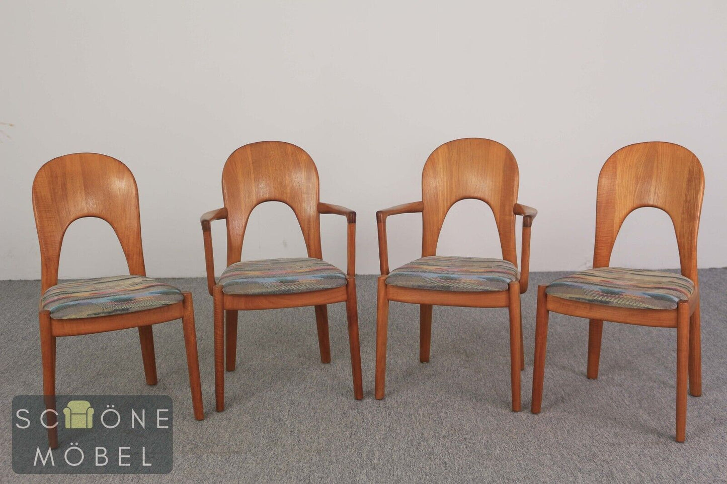 2er Set Vintage Armlehnen Stuhl von Koefoeds Hornslet / Danish Design Chair