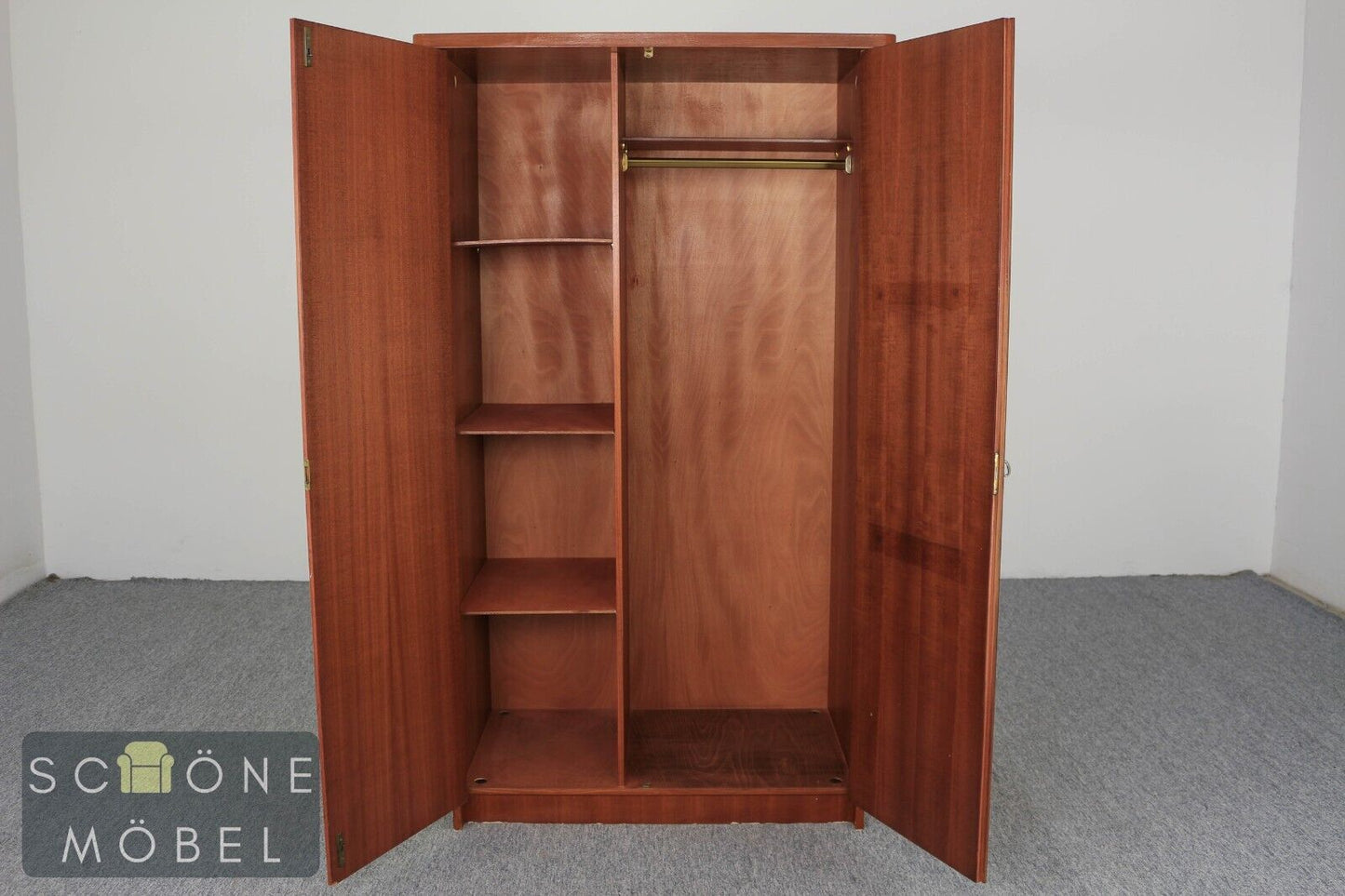 Mid Century Kleiderschrank Wäscheschrank Kommode Rustikaler Schrank