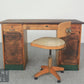 Antik Stil Gründerzeit Schreibtisch Vintage Sekretär Rolladenschrank Tisch