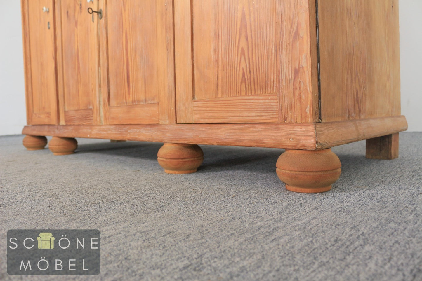 Schöner Jugendstil Küchenschrank Vintage Buffet Retro Küchenbuffet Massivholz