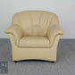 Eleganter Vintage Ledersessel Retro Design Echtleder Sessel 1er Leder Armchair