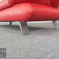 KOINOR Designersofa Leder rot 2er Sofa Echtleder Couch Couchgarnitur 2 Sitzer