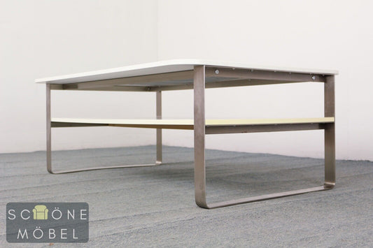 Ikea Couchtisch im schlichten Design Sofa Tisch Industrial Table Metallbeine