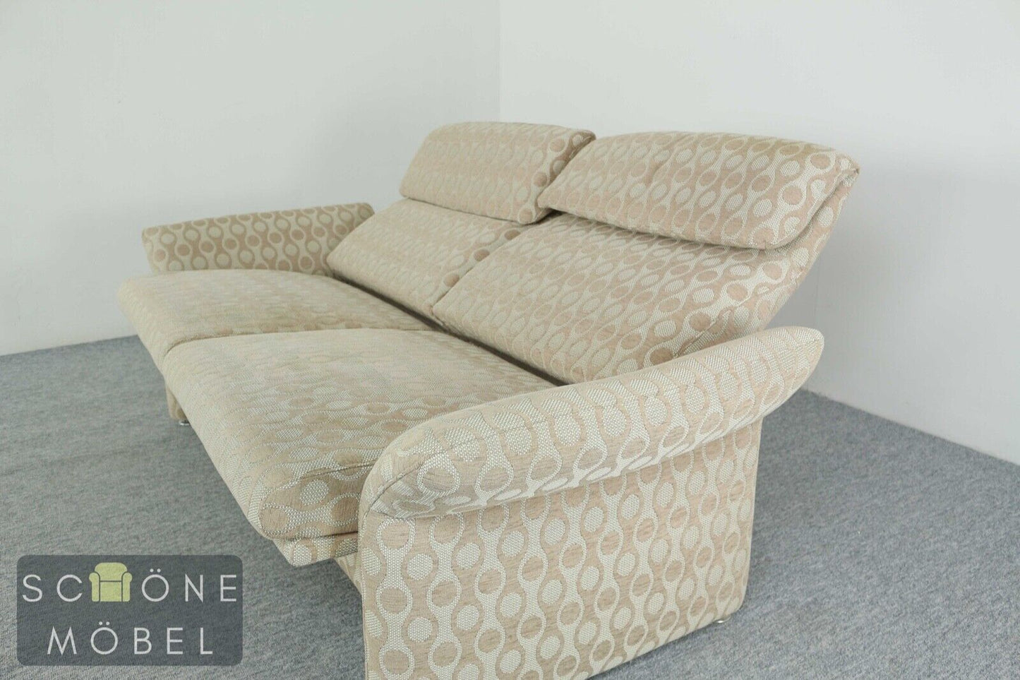 Schönes Modernes Musterring Designer Sofa 3 Sitzer 3er Büro Couch Garnitur