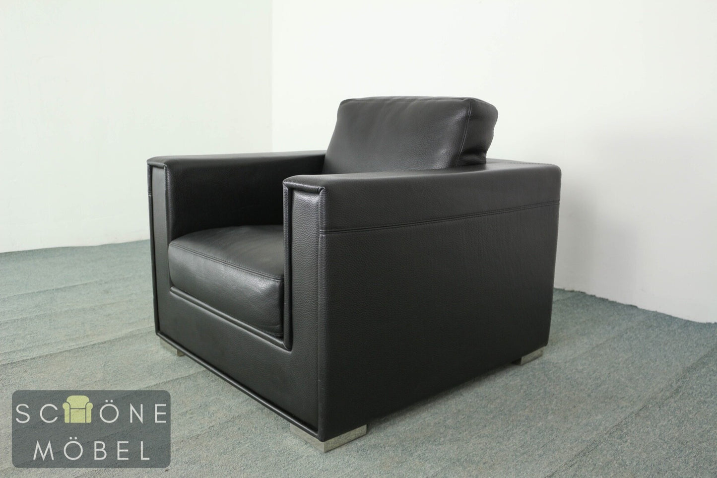 Rivolta Forrest Designer Ledersessel Echtleder Sessel Leder Armchair Made Italy