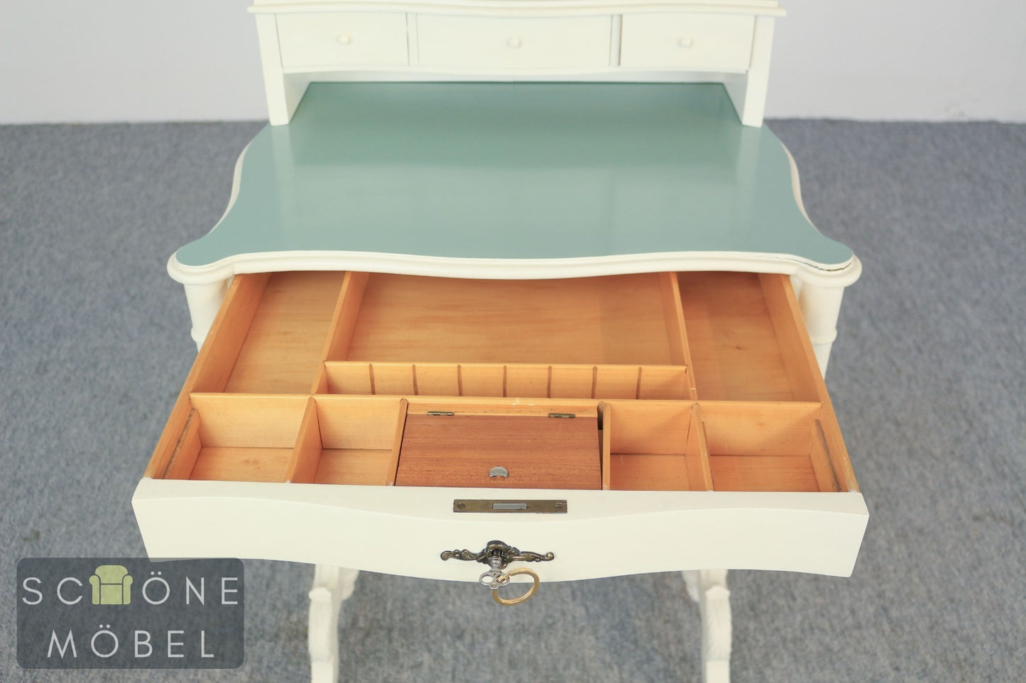 Vintage Damen- Schreibtisch Beistelltisch im Landhausstil Sekretär Schminktisch