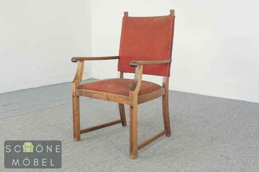 Antik Stil Armlehnstuhl Vintage Stuhl Klassischer Stil Holz Chair Akzentstuhl