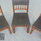 Gründerzeit Stühle Antik Stil Leder Stuhl Chair Essstuhl Vintage Esszimmerstuhl