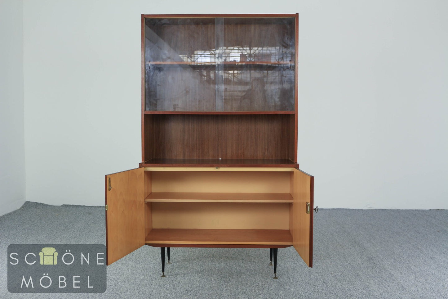 Mid Century Kommode Schränkchen Vintage Stil DDR Highboard German VEB Möbelwerke