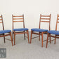 4 Danish Design Vintage Stühle Mid Century Retro Essstühle Stuhl 60er Jahre