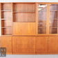 Schrankwand Vitrine Sekretär Danish Design Mid Century Wandschrank Schrank