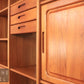 Retro Teak Regalsystem Danishes Design Regal Vintage Bücherschrank Bücherregal