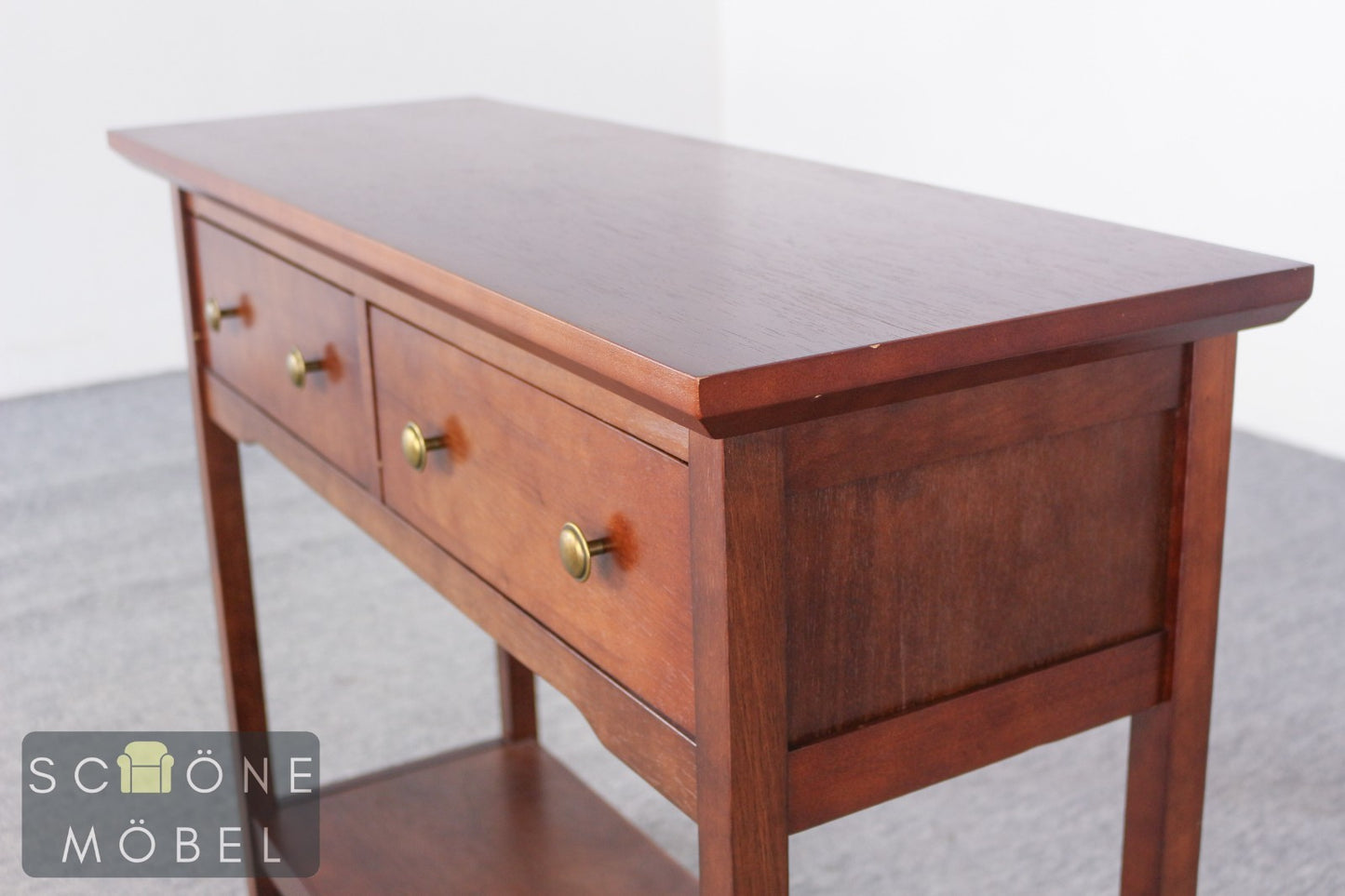 Konsolentisch Beistelltisch Vintage Konsole Retro Tisch Glastisch Table
