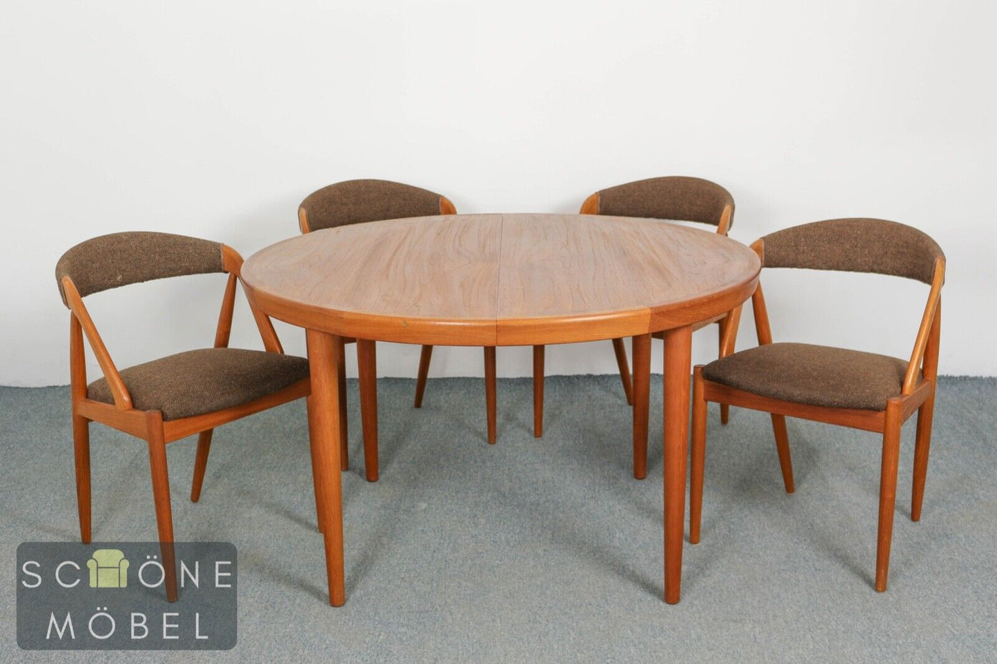 4 Danish Design Kai Kristianen Vintage Stühle Mid Century Retro Essstühle Stuhl