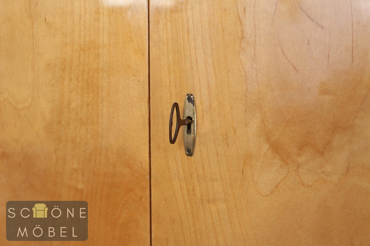 DDR Vintage Kleiderschrank Mid Century Garderobenschrank Holz 50er 60er