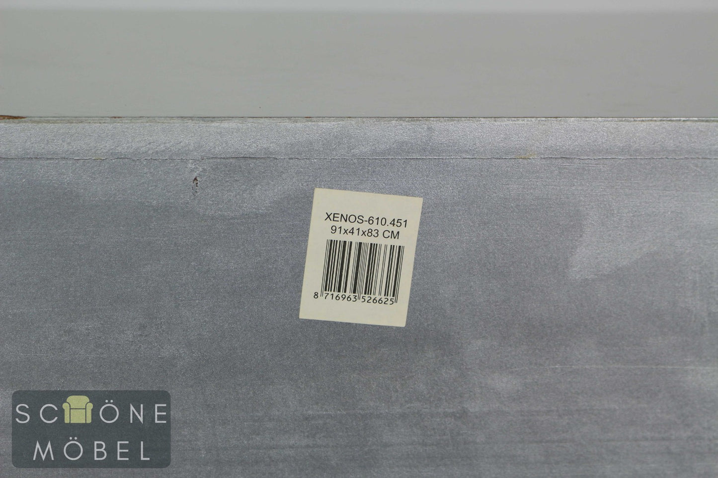 Elegante Silber Barock Kommode Hollywood Regency Vintage Beistellmöbel
