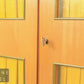Mid Century Kleiderschrank Wäscheschrank Kommode Vintage Schrank Glastüren
