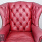 Chesterfield Ohrensessel Ledersessel Echtleder Sessel 1er Leder Armchair English