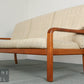 Zeitloses Danish Design 3er Sofa Vintage Couch Mid Century Retro 3 Sitzer Teak