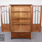 Antike Jugendstil Vitrine Bücherschrank Glasvitrine Eiche massiv Schrank