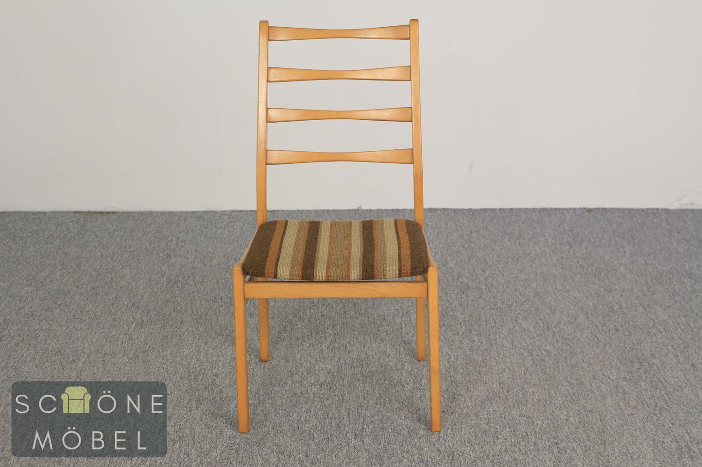 Vintage Stuhl Retro Esszimmer Chair Mid-Century Holzstuhl Skandinavisch