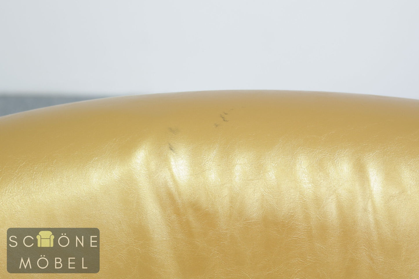 Niedlicher Clubsessel Sessel Ledersessel Sessel 1er Kunstleder Gold