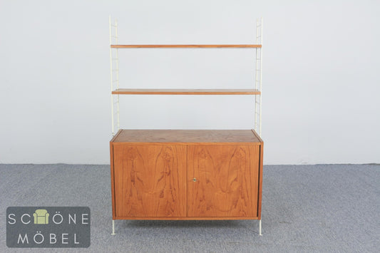 Vintage String Regal 50er Jahre Design Schrank Mid Century Shelf Bücherschrank