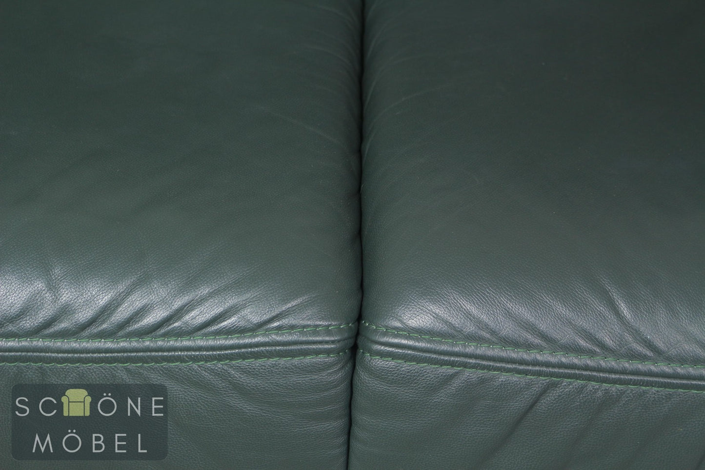 Bequeme Elastoform Leder 2er Sofa Echtleder Couch Couchgarnitur 2 Sitzer