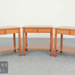 Massivholz Beistelltisch Nachttisch 2 Schubladen Ablage Vintage Konsolentisch