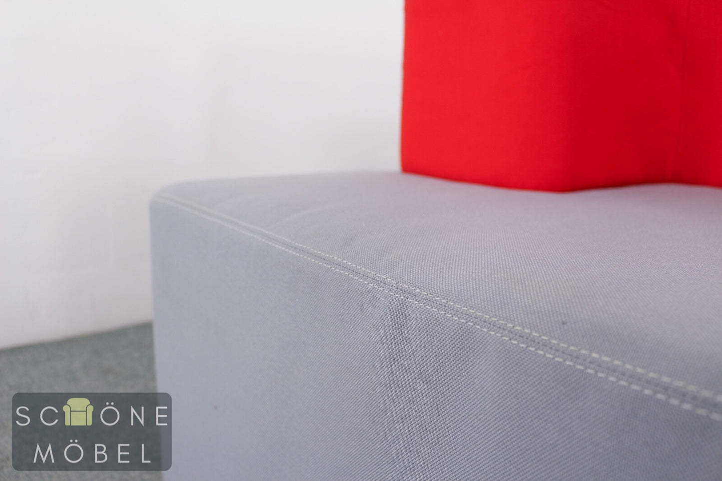 Modernes Steelcase Designer Sofa 3 Sitzer 3er Büro Couch Made in France