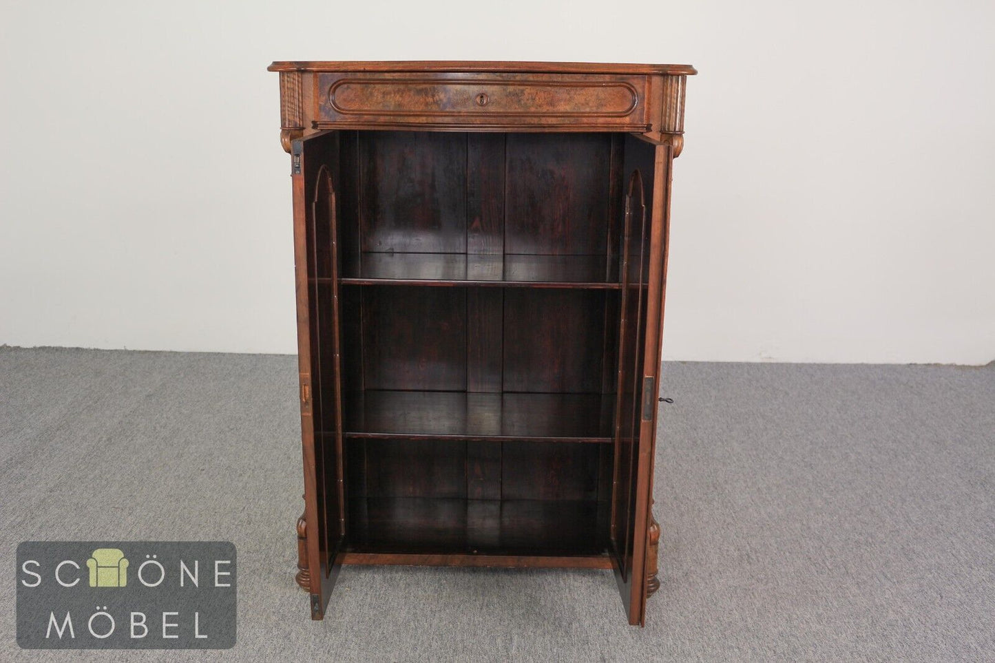 Hübsche Louis Philippe Kommode Schränkchen Sideboard Anrichte Vertiko Antik Stil