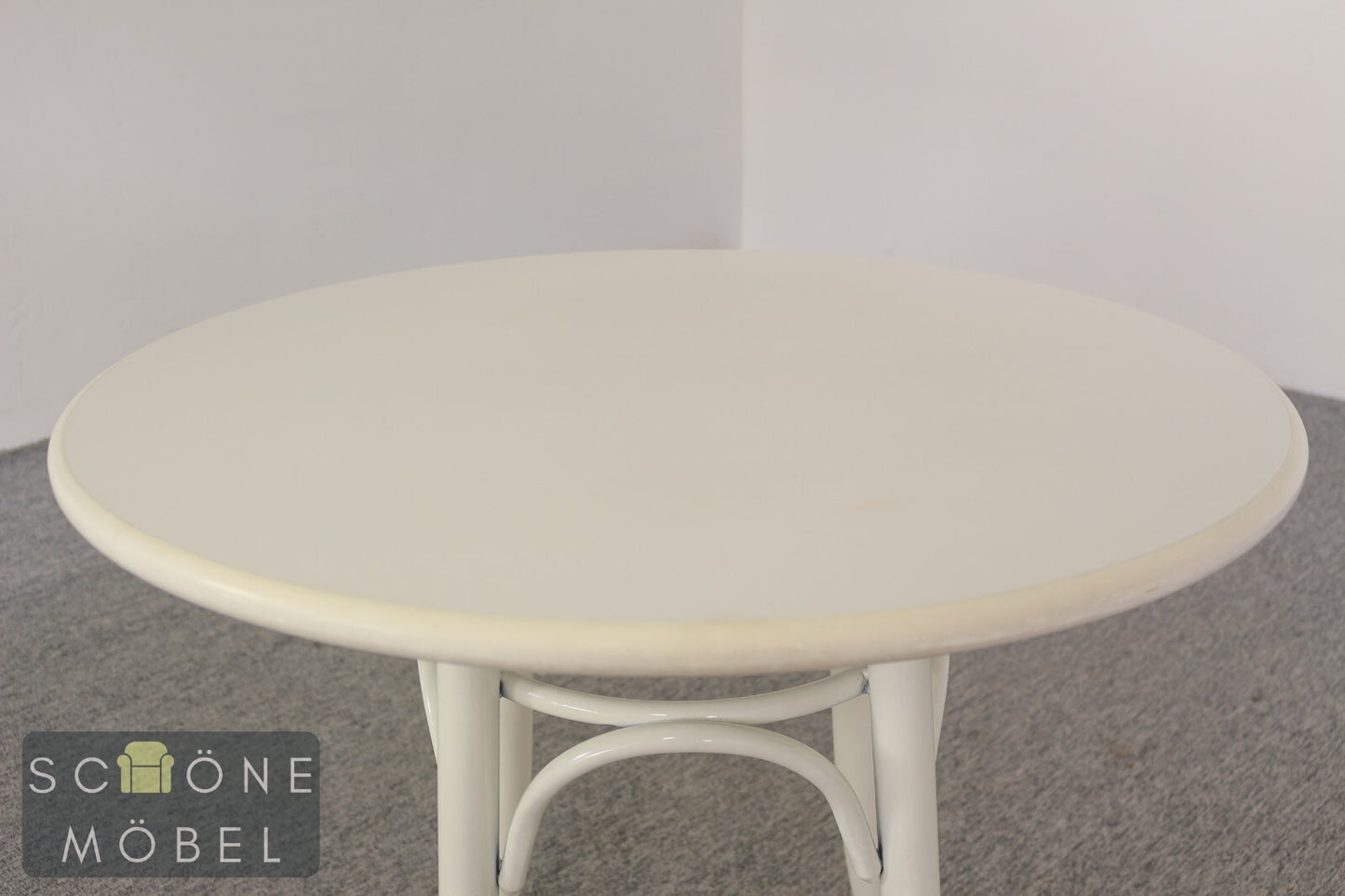 klassisch rustikaler Stil Beistelltisch Vintage Retro Tisch Mid Century Rund