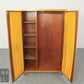 Mid Century Kleiderschrank Wäscheschrank Kommode Vintage Schrank Glastüren
