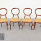 Antik Stil Stuhl Rundrücken Esszimmerstuhl Massivholz Rokoko Biedermeier Vintage