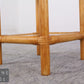 Rattan Beistelltisch Couchtisch Glas Vintage Bambus Boho Mid Century
