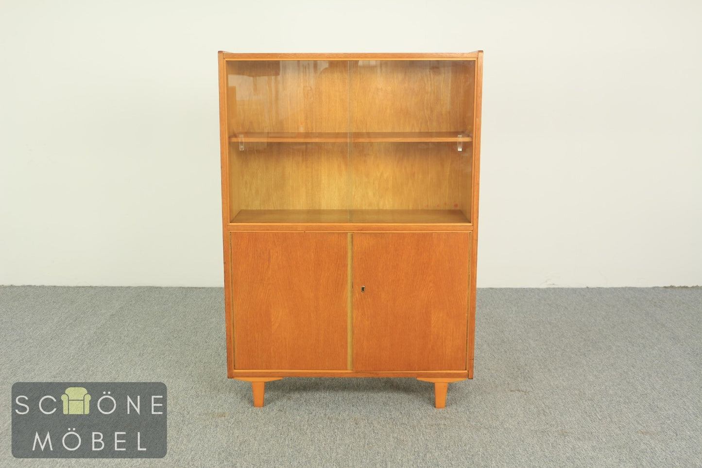 DDR Vintage Glasvitrine Retro Vitrine Barschrank Mid Century Glas Schränkchen