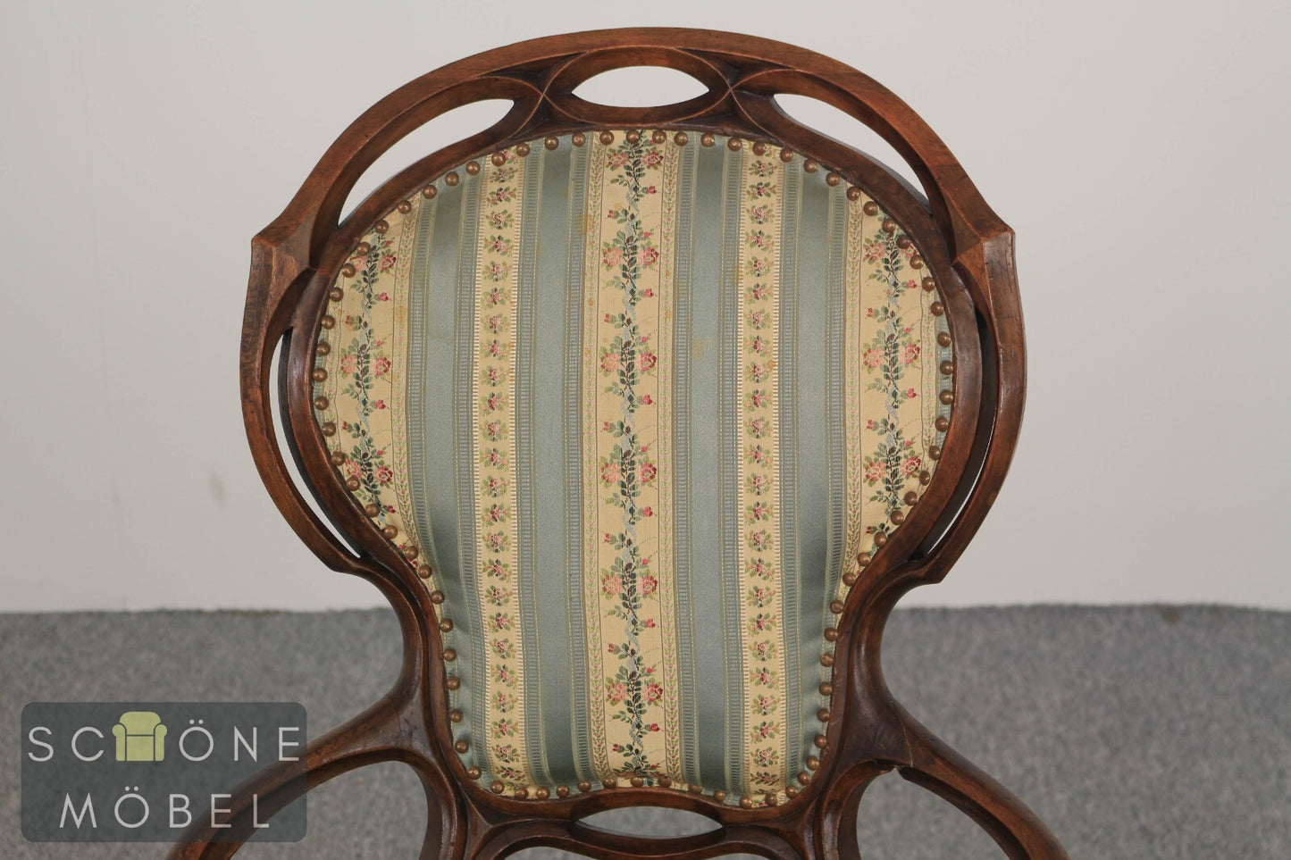 Wunderschöner Barock Design Sessel Massivholz Antik Stil Stuhl Vintage