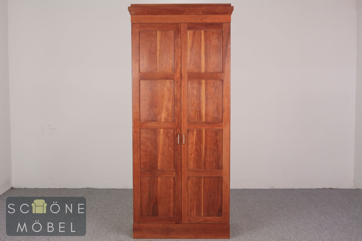 Schlichter Vintage Kleiderschrank Wäscheschrank Antik Schrank Jugendstil Art