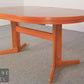 70er Jahre Mid Century Esstisch - ausziehbar oval Table Beistelltisch Holz