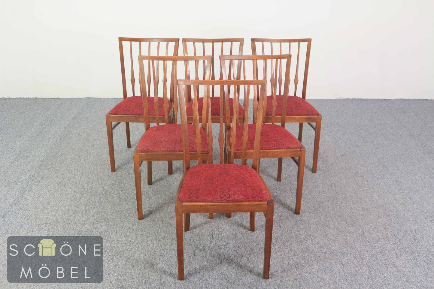 Vintage Stuhl Retro Esszimmer Chair Mid-Century Holzstuhl Skandinavisch