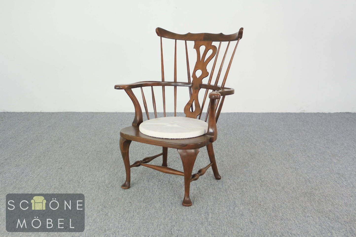 Antik Stil Armlehnstuhl Windsor aus Massivholz Esszimmerstuhl
