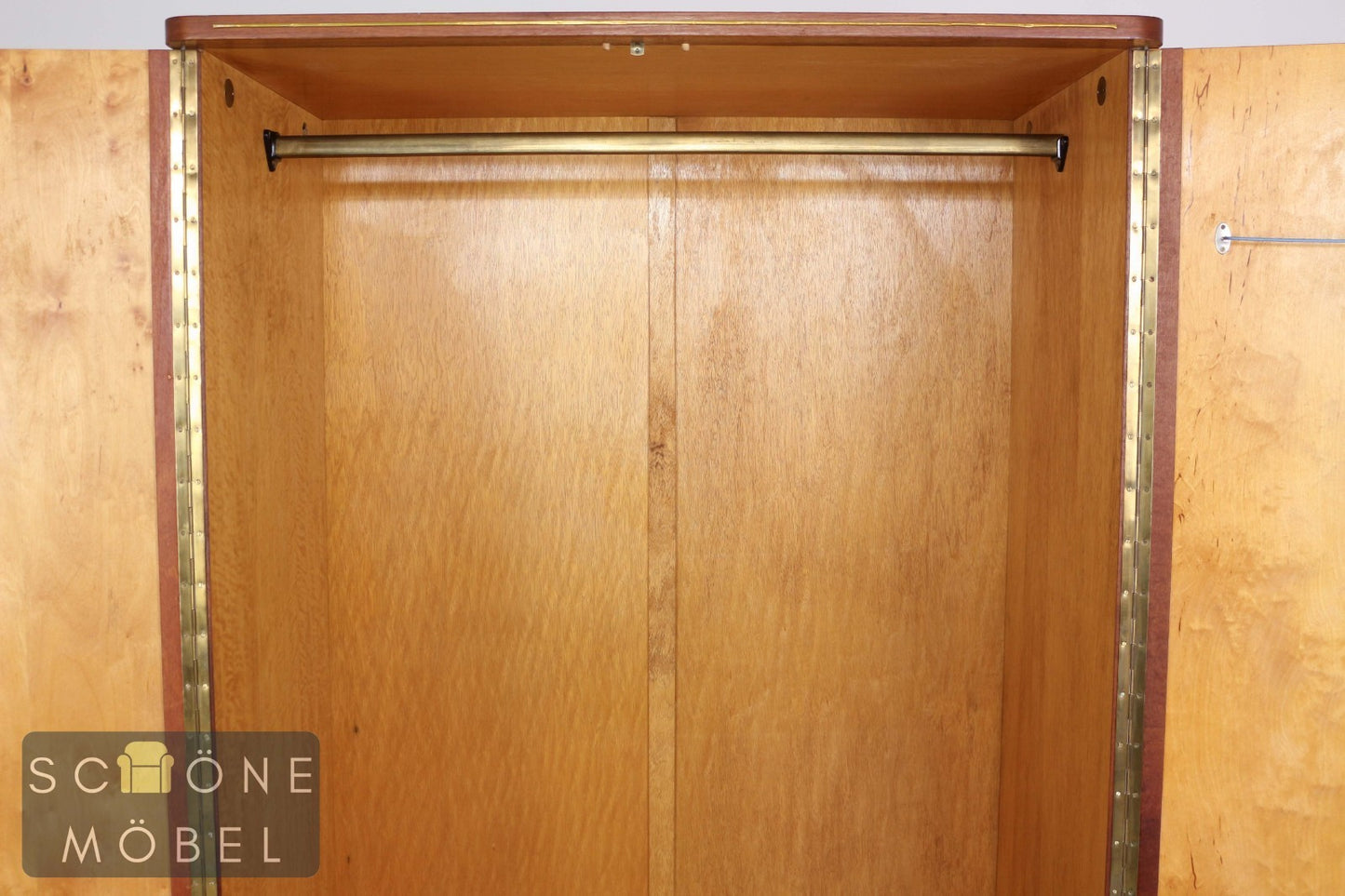 DDR Vintage Kleiderschrank Mid Century Garderobenschrank Holz 50er 60er