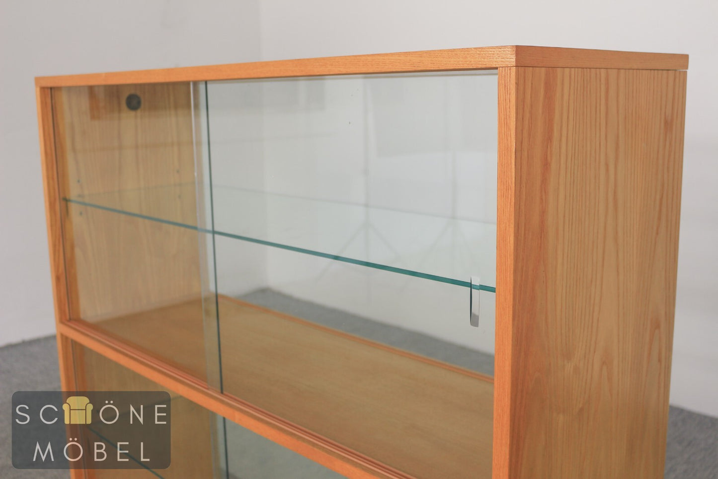 Vintage Vitrine Raumtrenner Mid Century Glas Anrichte Retro Skandinavisch