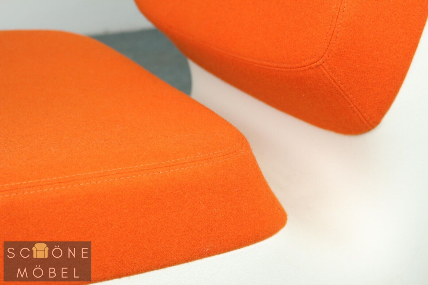 Stylische Magis Nimrod Design Sessel Marc Newson Mid Century Modern Chair orange