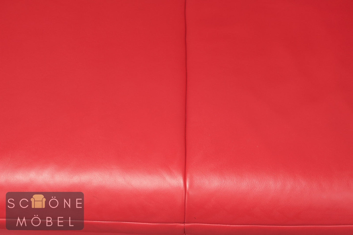 KOINOR Designersofa Leder rot 2er Sofa Echtleder Couch Couchgarnitur 2 Sitzer