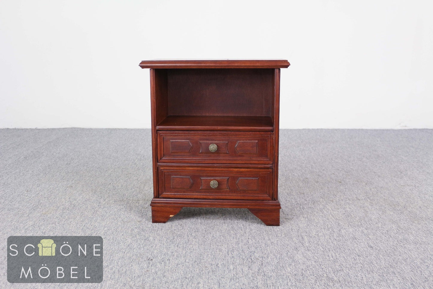 Nachttisch Beistellschrank Massivholz Kommode Vintage Kolonial Stil