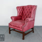 Chesterfield Ohrensessel Ledersessel Echtleder Sessel 1er Leder Armchair English